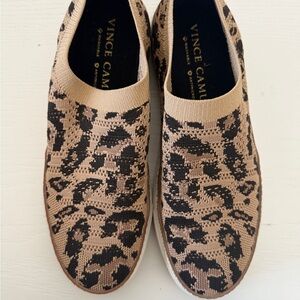 Vince Camuto Leopard Print Slip-On Sneakers